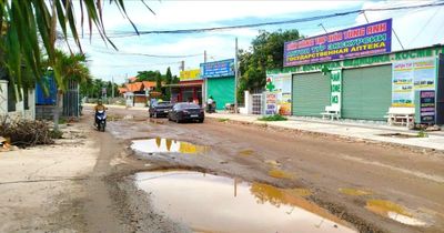 Nhếch nhác đường vào Mũi Né