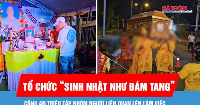 Vụ tổ chức sinh nhật như đám tang: Công an triệu tập nhóm người liên quan lên làm việc