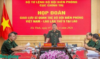 Gặp mặt, giao nhiệm vụ cho Đoàn sĩ quan trẻ Bộ đội Biên phòng tham gia Chương trình Giao lưu sĩ quan trẻ Bộ đội Biên phòng Việt Nam - Lào lần thứ 5