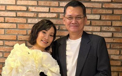 Diễn viên Hồng Đào công khai gọi NSƯT Hữu Châu là ông xã