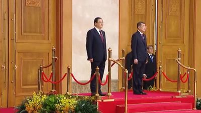 Lễ đón Thủ tướng Lào thăm chính thức Việt Nam
