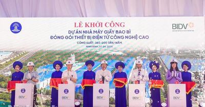 Ninh Bình khởi công nhà máy giấy bao bì công nghệ cao 3.050 tỷ đồng