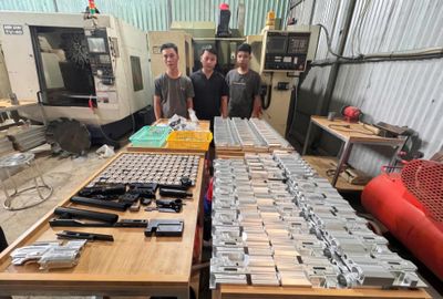 Triệt phá 2 xưởng cơ khí bí mật chế tạo vũ khí quân dụng