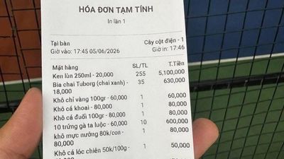 Thực hư hóa đơn chơi pickleball gần 7 triệu đồng, uống 290 lon bia trong 1 phút