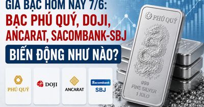 Giá bạc hôm nay 7/6: Bạc Phú Quý, Doji, Ancarat, Sacombank-SBJ biến động như nào?