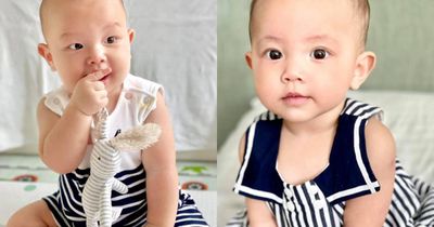 Cặp song sinh nhà Hồ Ngọc Hà lúc 7 tháng tuổi đáng yêu như thế nào?