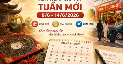 Xem ngày giờ tuần mới từ 8/6 - 14/6/2026: Ngày nào đẹp để động thổ, khai trương, xuất hành?