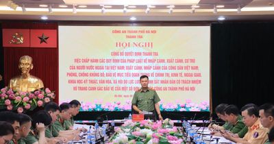Thanh tra chuyên đề tại một số đơn vị thuộc Công an thành phố Hà Nội