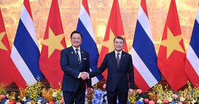 [Ảnh] Thủ tướng Lê Minh Hưng chủ trì lễ đón Thủ tướng Vương quốc Thái Lan Anutin Charnvirakul
