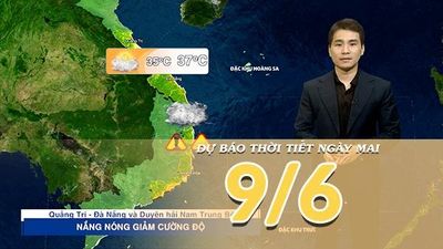 [Video] Dự báo thời tiết đêm nay và ngày mai ngày 9/6/2026: Mưa dông diện rộng tại Bắc Bộ, đề phòng lũ quét, sạt lở đất