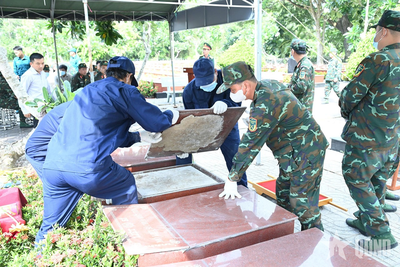 Ban chỉ đạo 515 TP Cần Thơ: Lấy mẫu hài cốt liệt sĩ tại Nghĩa trang Liệt sĩ thành phố