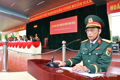 Trung đoàn 880, Bộ Chỉ huy quân sự (CHQS) tỉnh Lai Châu tổ chức Lễ tuyên thệ chiến sĩ mới năm 2026
