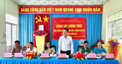 Sở GD&ĐT An Giang khảo sát trường chuẩn Quốc gia tại Trường Mẫu giáo Lương Phi