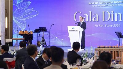 Ủy viên Bộ Chính trị, Bộ trưởng Ngoại giao Lê Hoài Trung chủ trì Tiệc chiêu đãi chào mừng các đại biểu dự Diễn đàn Tương lai ASEAN 2026