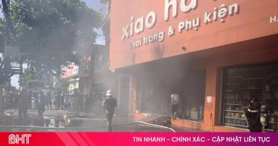 Kịp thời khống chế vụ cháy cửa hàng Xiao ha ha ở trung tâm Hà Tĩnh
