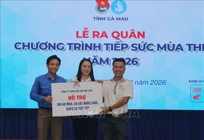 Tỉnh đoàn Cà Mau thành lập 56 đội hình Tiếp sức mùa thi