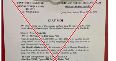 Cảnh báo thủ đoạn giả giấy mời làm hồ sơ đất đai để lừa đảo