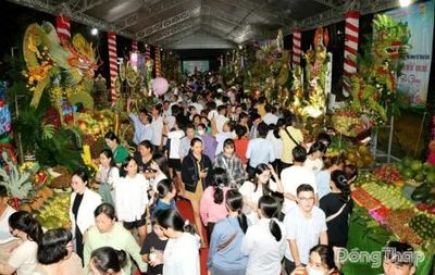 Trao giải Hội thi nghệ thuật xếp đặt mô hình từ trái cây 'Đồng Tháp ngọt vị phù sa - Đậm đà tình đất'