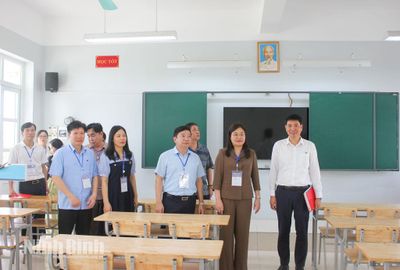 Kiểm tra công tác chuẩn bị Kỳ thi tốt nghiệp THPT năm 2026 tại các điểm thi