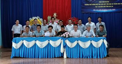 Chiến dịch cao điểm 90 ngày đêm hoàn thành trường nội trú biên giới Gia Lai