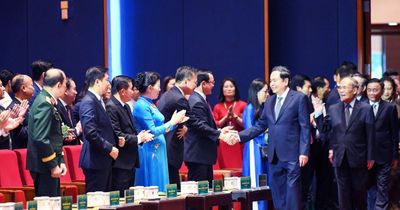 Chủ tịch Quốc hội Trần Thanh Mẫn dự phiên khai mạc trọng thể Đại hội toàn quốc Hội Nông dân Việt Nam lần thứ IX