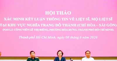 Phó Thủ tướng Phạm Thị Thanh Trà chủ trì Hội thảo xác minh kết luận thông tin về liệt sĩ, mộ liệt sĩ tại khu vực nghĩa trang Đô Thành