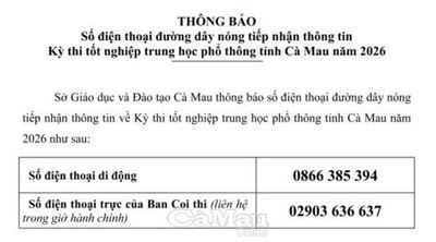 Kịp thời hỗ trợ thí sinh qua đường dây nóng Kỳ thi THPT 2026