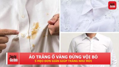 5 mẹo đơn giản giúp quần áo trắng ố vàng sáng màu trở lại