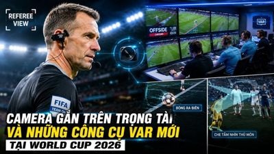 Camera gắn trên trọng tài và những công cụ VAR mới tại World Cup 2026