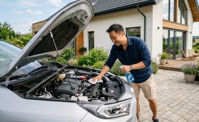 Cách tự vệ sinh khoang máy ô tô tại nhà