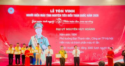 Đại úy Công an Hà Nội 41 lần hiến máu: 'Phần thưởng lớn nhất là nhịp đập bình yên của nhân dân'