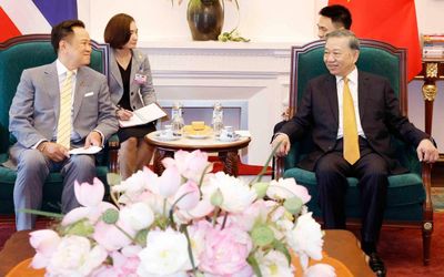 Tổng Bí thư, Chủ tịch nước Tô Lâm tiếp Thủ tướng Thái Lan