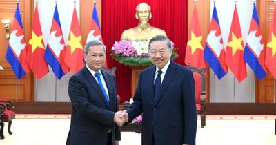 [Ảnh] Tổng Bí thư, Chủ tịch nước Tô Lâm tiếp Thủ tướng Campuchia Hun Manet