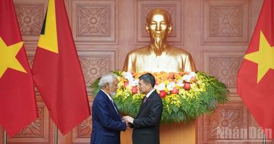 [Ảnh] Thủ tướng Lê Minh Hưng hội đàm với Thủ tướng Timor-Leste Kay Rala Xanana Gusmao