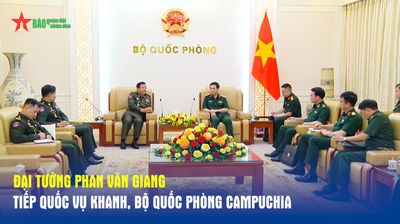 Đại tướng Phan Văn Giang tiếp Quốc vụ khanh, Bộ Quốc phòng Campuchia