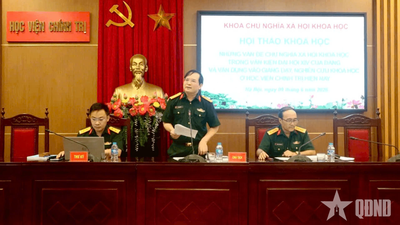 Hội thảo khoa học vận dụng Văn kiện Đại hội XIV vào giảng dạy và nghiên cứu tại Học viện Chính trị