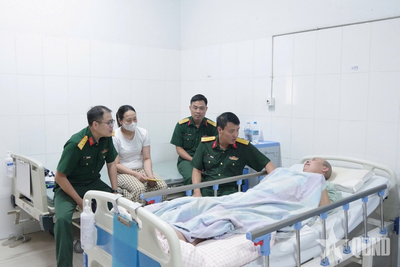 Bộ CHQS tỉnh Quảng Ninh: Thăm, động viên quân nhân mắc bệnh hiểm nghèo