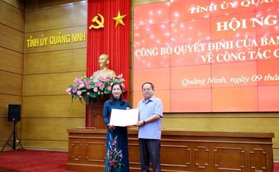 Bà Nguyễn Thị Hạnh làm Trưởng Ban Tuyên giáo và Dân vận Tỉnh ủy Quảng Ninh