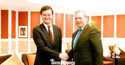 Bí thư thứ nhất Trung ương Đoàn Bùi Quang Huy chào xã giao Thủ tướng Campuchia Hun Manet