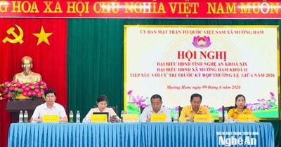 Đại biểu HĐND tỉnh tiếp xúc cử tri tại các địa phương trước kỳ họp thường lệ giữa năm 2026