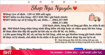 Chiêu trò trốn thuế của 'Thỏa Phạm', 'Shop Nga Nguyễn' và kiến nghị từ Công an Hà Tĩnh