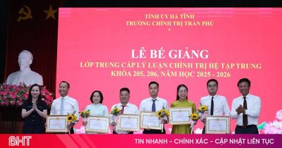 54 học viên hoàn thành lớp trung cấp lý luận chính trị