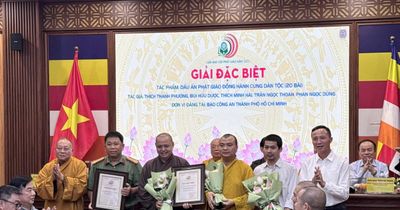 Vinh danh 35 tác phẩm báo chí lan tỏa xuất sắc tinh thần 'Tốt đạo-Đẹp đời'