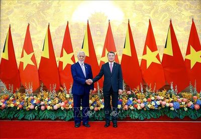 Thủ tướng Lê Minh Hưng hội đàm với Thủ tướng Timor-Leste