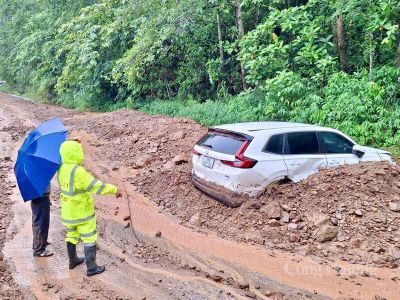 Lai Châu: Mưa lớn gây sạt lở trên nhiều tuyến đường trọng yếu