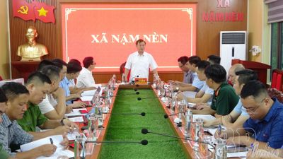 (BTV xử lý lại anh thứ 2) Trưởng ban Tuyên giáo và Dân vận Tỉnh ủy làm việc với xã Nậm Nèn, Pa Ham
