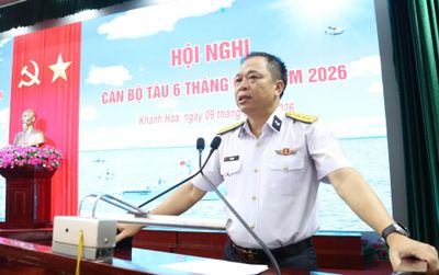 Vùng 4 Hải quân tổ chức Hội nghị cán bộ tàu 6 tháng đầu năm 2026