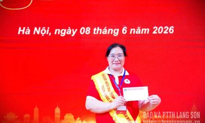 Lạng Sơn: Phó Hiệu trưởng trường mầm non được tôn vinh người hiến máu tình nguyện tiêu biểu toàn quốc năm 2026