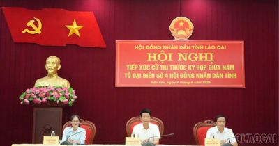 Đồng chí Nguyễn Thế Phước - Phó Bí thư Tỉnh ủy, Chủ tịch Ủy ban MTTQ Việt Nam tỉnh dự tiếp xúc cử tri 5 xã khu vực Trấn Yên