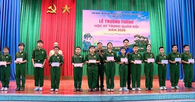 121 'chiến sĩ nhí' hoàn thành chương trình 'Học kỳ trong Quân đội' năm 2026